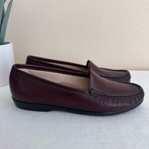 SAS Brown Leather Orthotic Casual Loafers Women’s 9M